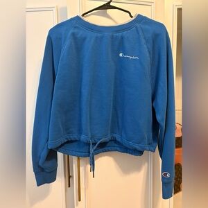 Champion Women's Vibrant Blue Crew Neck Sweater